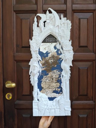 Quadro Game of Thrones con Mappa Westeros