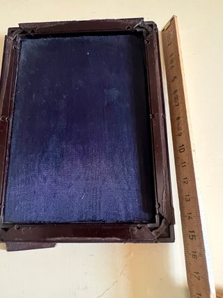 Cornice (solo base)  vintage in tessuto e legno