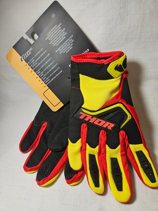 Guantes Thor Talla XL Rojo/Amarillo