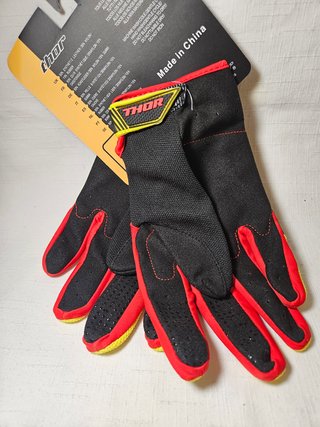 Guantes Thor Talla XL Rojo/Amarillo