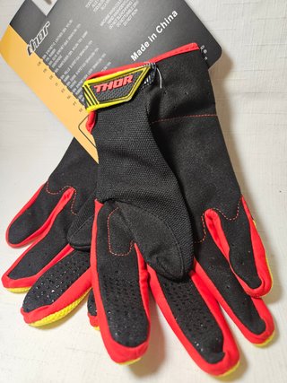 Guantes Thor Talla XL Rojo/Amarillo