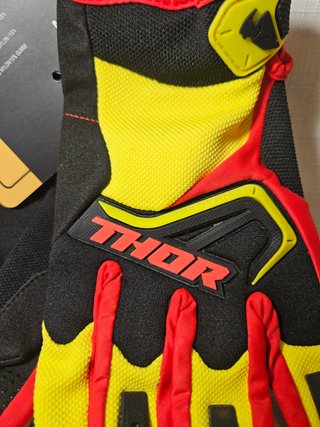 Guantes Thor Talla XL Rojo/Amarillo