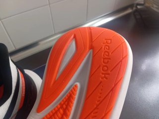 Zapatillas Reebok Hombre Blancas Naranja