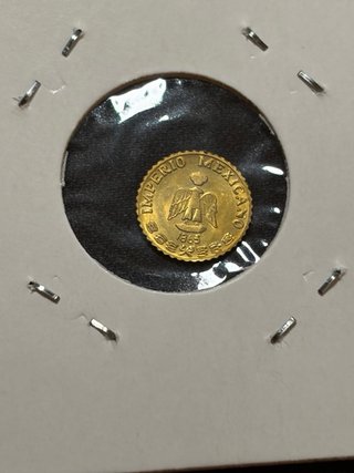 Moneda oro baño 24 kilates chapada mexico mejico