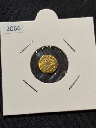 Moneda oro baño 24 kilates chapada mexico mejico