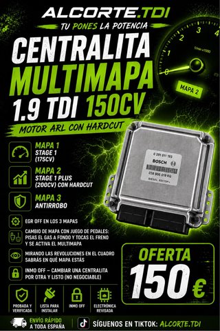 Centralita Multimapa 1.9 TDI 150CV ARL Hardcut