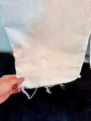 Pantalón Wide Leg Blanco Talla 34