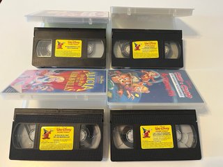 Lote 4 VHS Disney Clásicos Animados