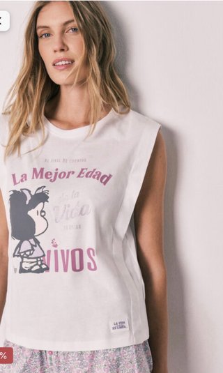 Pijama corto estampado
