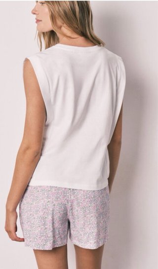 Pijama corto estampado