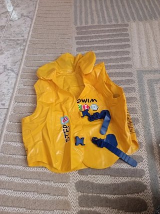 Chaleco flotador natación infantil amarillo