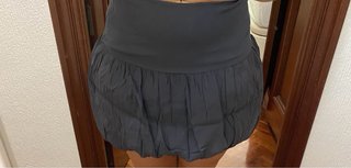 Falda globo Mango negra