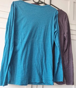 Lote 2 Camisetas Manga Larga GAP Fino Tejido