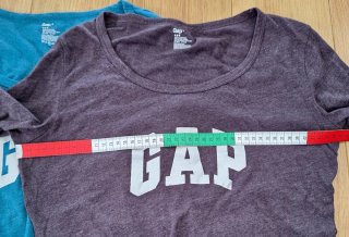 Lote 2 Camisetas Manga Larga GAP Fino Tejido
