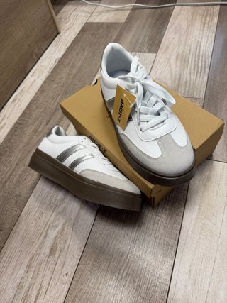 Zapatillas Andy-Z blancas y plata (Talla 38) -