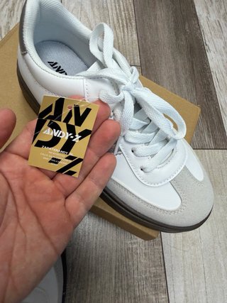 Zapatillas Andy-Z blancas y plata (Talla 38) -