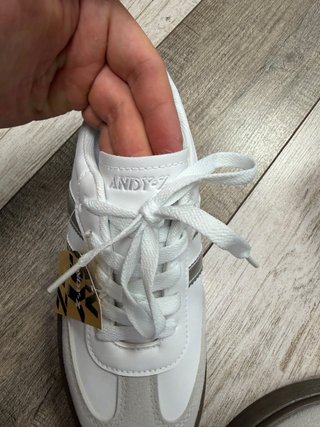 Zapatillas Andy-Z blancas y plata (Talla 38) -