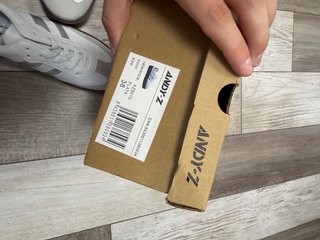 Zapatillas Andy-Z blancas y plata (Talla 38) -