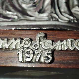 Figura Anno Santo 1975 in peltro