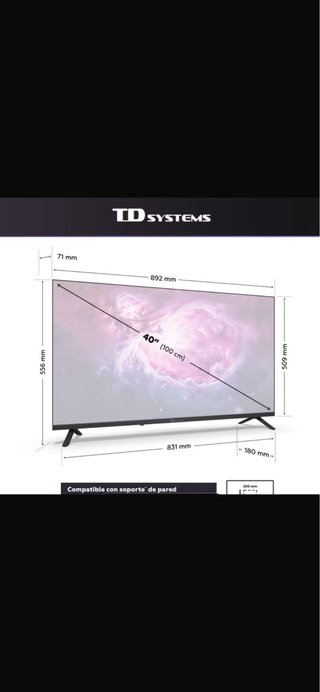 TD Systems - SmartTV Full HD 40 pulgadas sin abrir