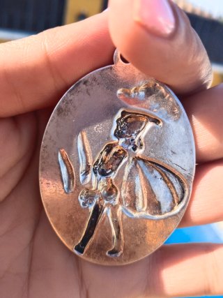 Medallón Duende Plata Artesanal