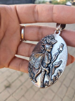 Medallón Duende Plata Artesanal
