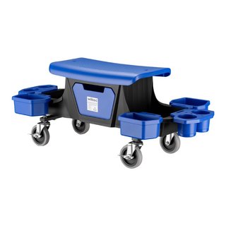 Wiltec | Sgabello da officina con ruote · Metallo · Sedie
