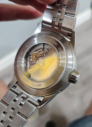 Reloj Meia Lua Callisto Automático Negro/Plata