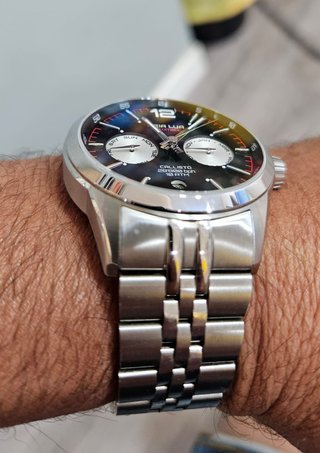 Reloj Meia Lua Callisto Automático Negro/Plata