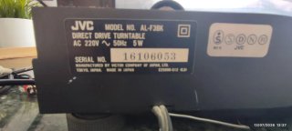 Tocadiscos JVC AL-F3 Automático Direct Drive, nego