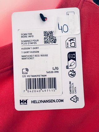 Camiseta Helly Hansen Hudson Hombre Roja