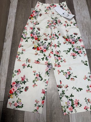 Pantalón Palazzo Floral Lumina Talla S Nuevo