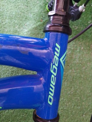 Bicicleta infantil Megamo 14 azul y verde