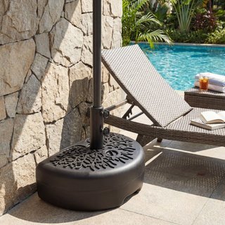 Base per ombrellone patio mezza rotonda supporto pesante
