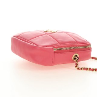 CHANEL Chain Matelasse Shoulder Bag Lamb Skin