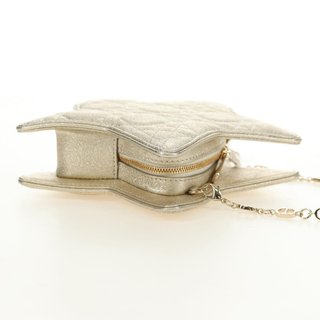 Christian Dior Canage Chain Shoulder Bag Leather