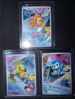 Trío Pokémon TCG: Chimchar, Turtwig, Piplup Serie1