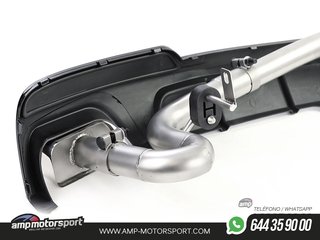 DIFUSOR TRASERO BRILLO BMW SERIE 5 F10/F11 + CONVERSIÓN A DOS SALIDAS V8
