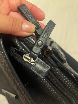 Bolso Tous Negro con Puntos Blancos