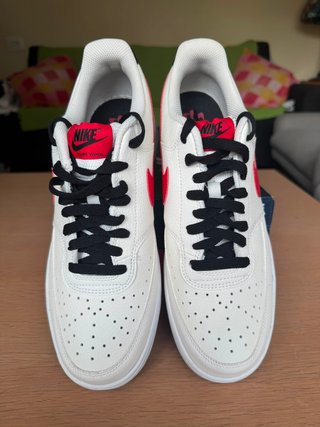 Zapatillas Nike Court Vision Low Blancas Rojas
