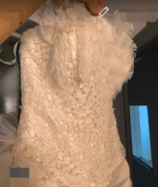 Vestido de Novia Blanco Roto