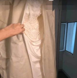 Vestido de Novia Blanco Roto