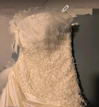Vestido de Novia Blanco Roto
