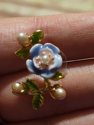 Pendientes Les Néréides Flores esmaltadas