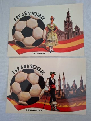 Postales España 1982 Mundial Fútbol