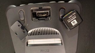 Nintendo 64 Consola Negra y Gris