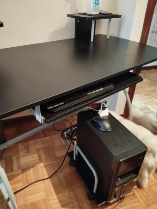 Mesa escritorio ordenador negra