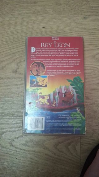 El Rey León VHS Disney Clásicos Español