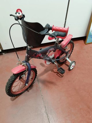 Bicicleta infantil con ruedines