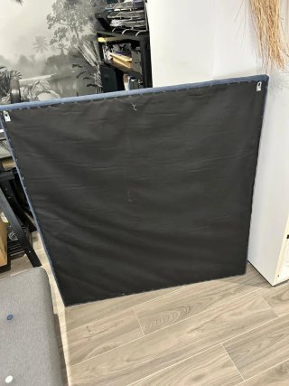 Cabecero de cama tapizado azul De 90 cm